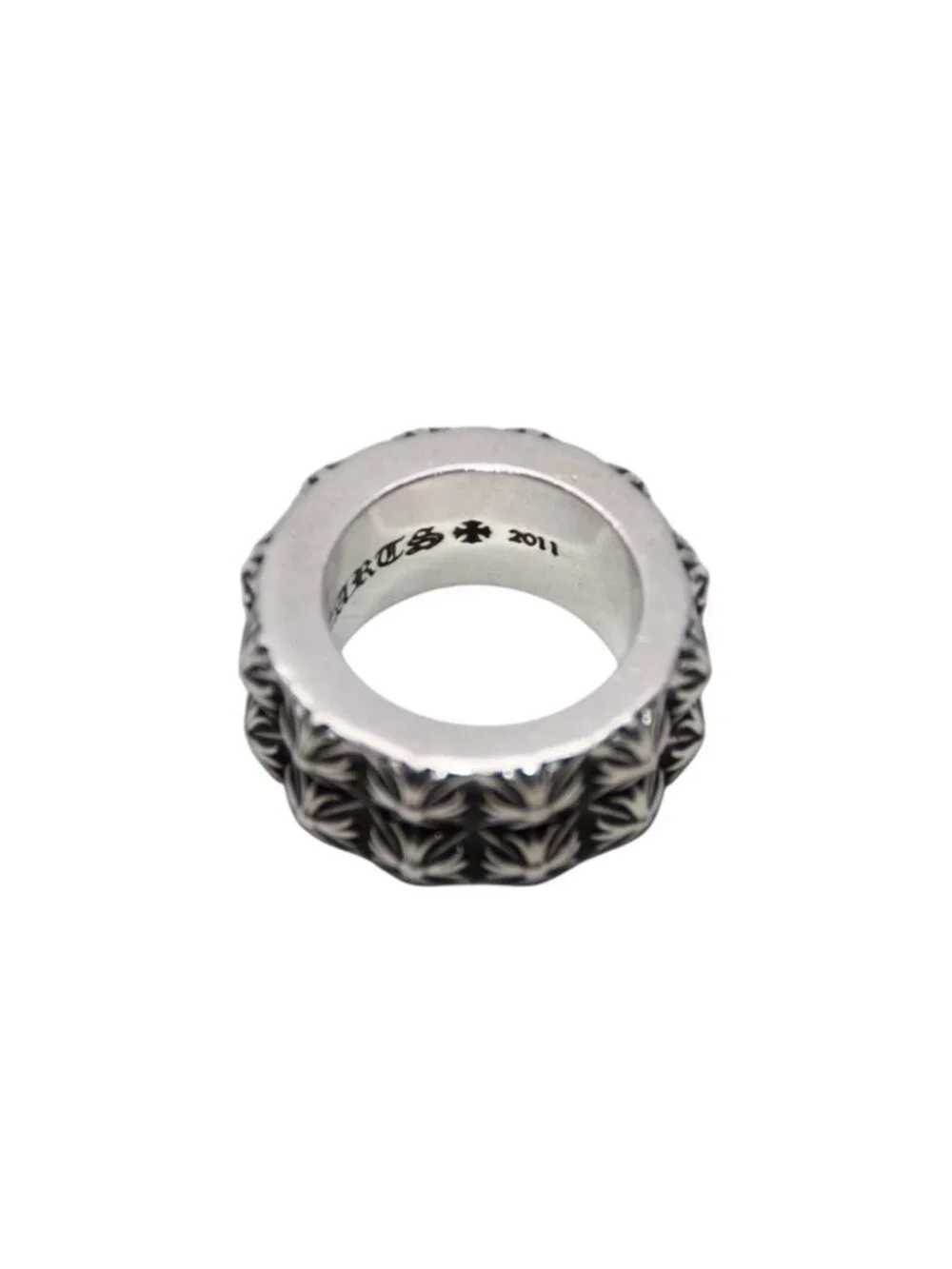 Chrome Hearts Pete Punk Ring Pyramid 925 Sterling Silver